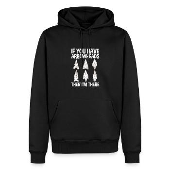 Wenn Sie Pfeilspitzen-sammler Haben, Der - Männer Premium Bio Hoodie - Schwarz - Vorne - Nico (187cm)