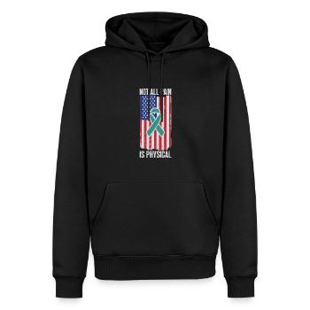 Ptbs-bewusstsein Für Veteranen – Nicht Alle - Männer Premium Bio Hoodie - Schwarz - Vorne - Nico (187cm)
