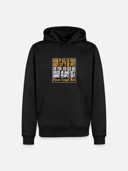 Drogensucht-bewusstsein, Um - Männer Premium Bio Hoodie - Schwarz