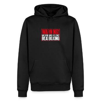 Commencez Beatboxing Beatbox Lover Beatboxer - Sweat à capuche Premium bio Homme - noir - Devant - Nico (187cm)
