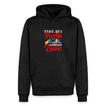 Feier Der Liebe Lgbtq Schwuler - Männer Premium Bio Hoodie - Schwarz - Vorne - Nico (187cm)