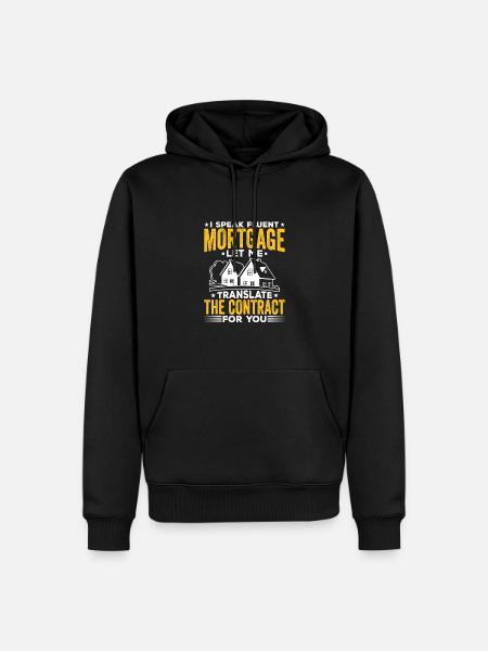 Speak fluently - Men’s Premium Organic Hoodie - black