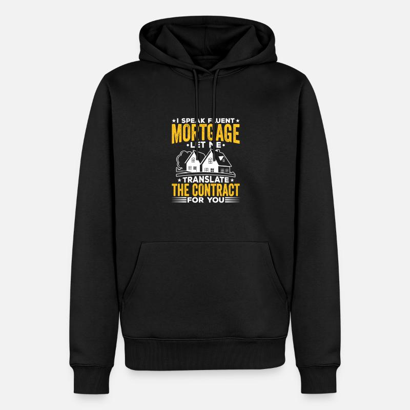 Sprechen Sie Fließend - Männer Premium Bio Hoodie - Schwarz