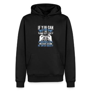 Legen Sie Den Controller Ab Gamer Gaming Lover - Männer Premium Bio Hoodie - Schwarz - Vorne - Nico (187cm)