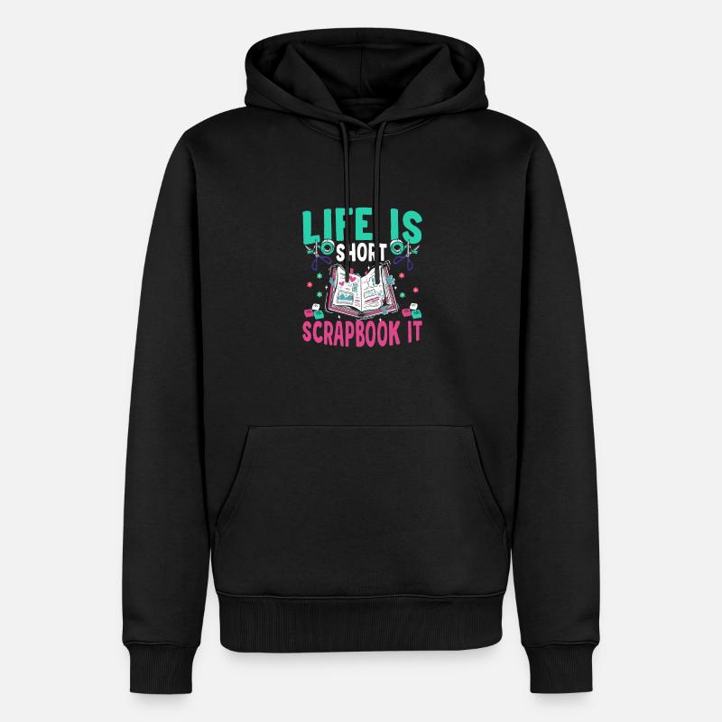 Scrapbook It Scrapbooking Artisanat - Sweat à capuche Premium bio Homme - noir