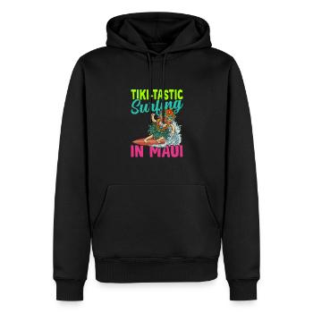 Tiki-tastic Surfing Hawaiian Luau Maui Party Tiki - Männer Premium Bio Hoodie - Schwarz - Vorne - Nico (187cm)