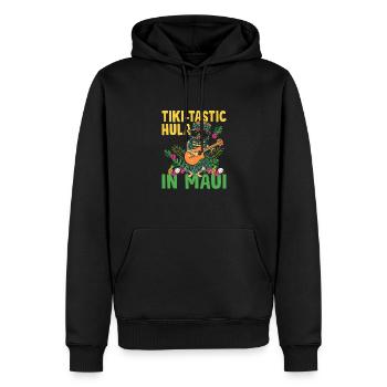 Tiki-tastischer Hula Auf Maui Tiki Hawaiian Luau - Männer Premium Bio Hoodie - Schwarz - Vorne - Nico (187cm)