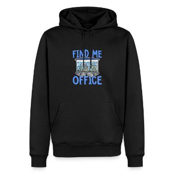 Finden Sie Mich In Meinem Büro Aquascaping - Männer Premium Bio Hoodie - Schwarz - Vorne - Nico (187cm)