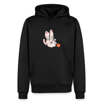 Glasbläserkatze Glasbläser Glasarbeiter - Männer Premium Bio Hoodie - Schwarz - Vorne - Nico (187cm)