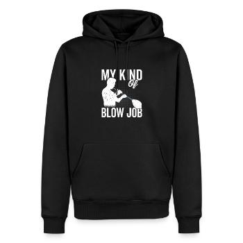 Art Von Blasjob Glasbläser Glasbläserei - Männer Premium Bio Hoodie - Schwarz - Vorne - Nico (187cm)