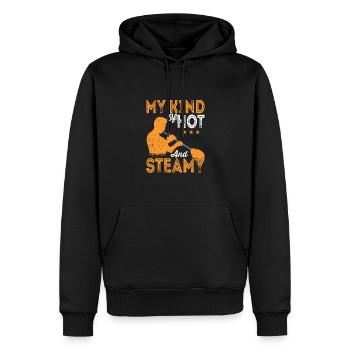 Heißer Dampfender Glasbläser Glasbläser - Männer Premium Bio Hoodie - Schwarz - Vorne - Nico (187cm)