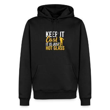 Heißes Glas Glasbläser Glasbläser Glasarbeiter - Männer Premium Bio Hoodie - Schwarz - Vorne - Nico (187cm)