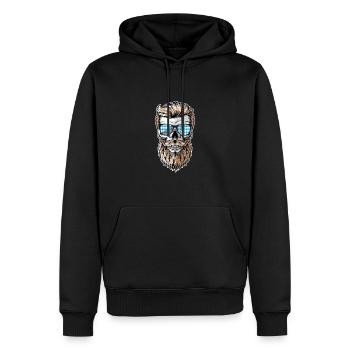 Lausbua Lausbub Lederhosen Trachten - Men’s Premium Organic Hoodie - black - Front - Nico (187cm)