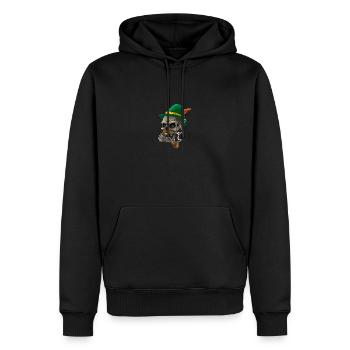 Lausbua Lausbub Lederhosen Trachten - Men’s Premium Organic Hoodie - black - Front - Nico (187cm)
