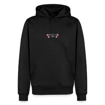 Glühwein Christmas Weihnachten Weihnachtsmarkt - Männer Premium Bio Hoodie - Schwarz - Vorne - Nico (187cm)