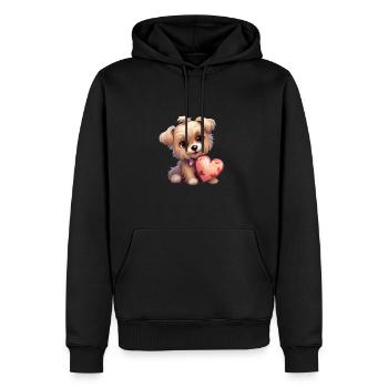 Yorkie Yorkshire Terrier Hundeliebhaber - Männer Premium Bio Hoodie - Schwarz - Vorne - Nico (187cm)