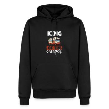 Camping-car pour amateurs de camping pour l’extérieur - Sweat à capuche Premium bio Homme - noir - Devant - Nico (187cm)