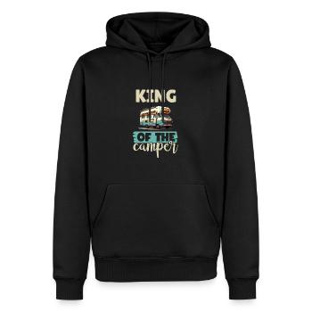 Camping-car pour amateurs de camping pour l’extérieur - Sweat à capuche Premium bio Homme - noir - Devant - Nico (187cm)