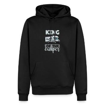 Camping-car pour amateurs de camping pour l’extérieur - Sweat à capuche Premium bio Homme - noir - Devant - Nico (187cm)