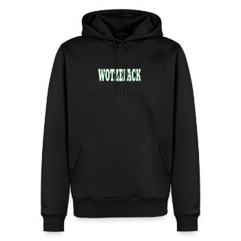 Wotzefack - Putain - Sweat à capuche Premium bio Homme - noir - Devant - Nico (187cm)