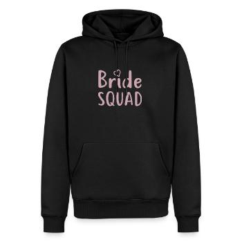 Junggessellinenabschied - BRIDE SQUAD - Sweat à capuche Premium bio Homme - noir - Devant - Nico (187cm)