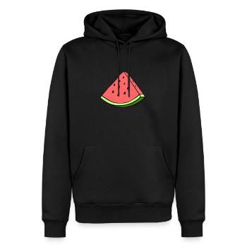 watermelon summer - Männer Premium Bio Hoodie - Schwarz - Vorne - Nico (187cm)