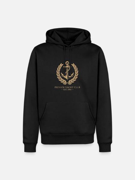 Yacht Private Club - Men’s Premium Organic Hoodie - black