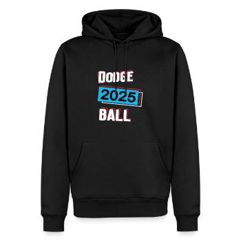 Dodgeball 2025 Dodgeballer Dodgeballspieler Spiel - Männer Premium Bio Hoodie - Schwarz - Vorne - Nico (187cm)