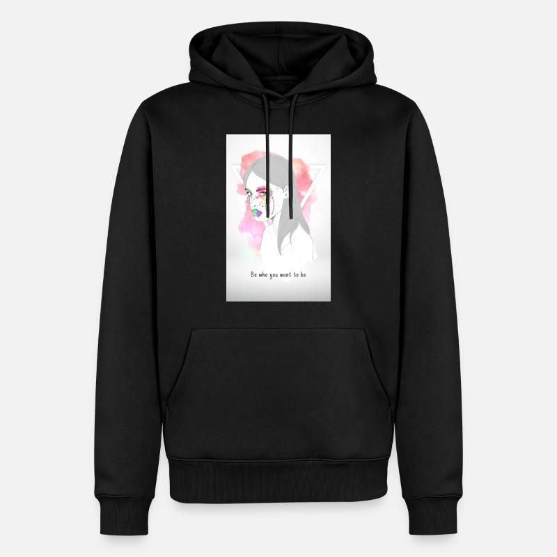 Femmes design d’art - Sweat à capuche Premium bio Homme - noir