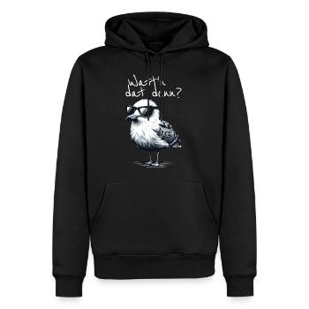 Watt’n dat denn Coole Möwe Nordsee Spruch - Sweat à capuche Premium bio Homme - noir - Devant - Nico (187cm)