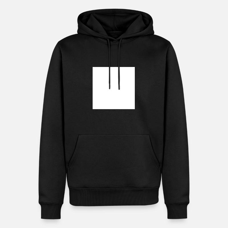blanc - Sweat à capuche Premium bio Homme - noir