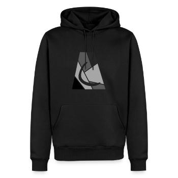 Bumerang Boomerang Wurfstock - Männer Premium Bio Hoodie - Schwarz - Vorne - Nico (187cm)