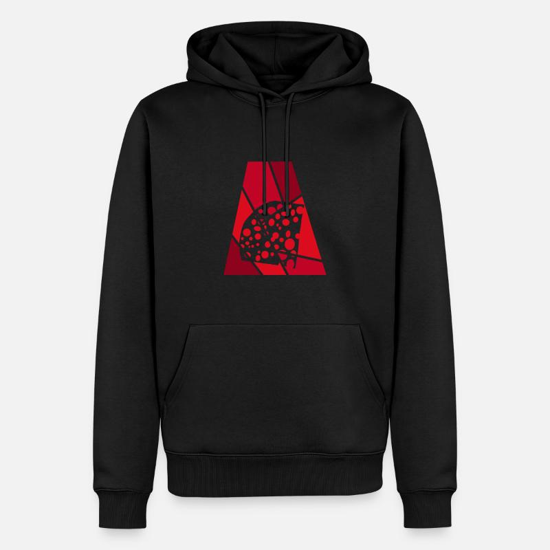 Käse Käse Feinschmecker - Männer Premium Bio Hoodie - Schwarz