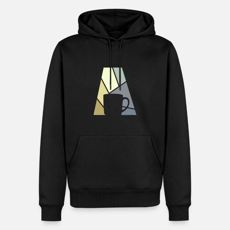 Kaffee Kaffeebohne Kaffee - Männer Premium Bio Hoodie - Schwarz
