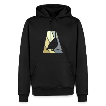 Perruche ondulée, observation des oiseaux, perruche - Sweat à capuche Premium bio Homme - noir - Devant - Nico (187cm)