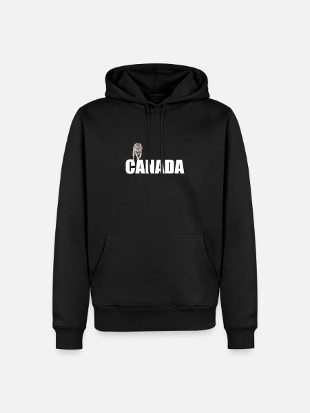 Canada - Sweat à capuche Premium bio Homme - noir