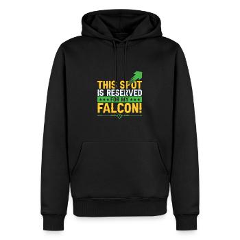 falknerei spruch - Männer Premium Bio Hoodie - Schwarz - Vorne - Nico (187cm)