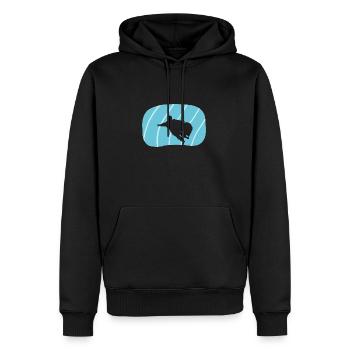 Wingsuit Flying Stuntman - Men’s Premium Organic Hoodie - black - Front - Nico (187cm)