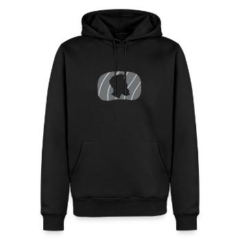 Bart Baertig Sir - Sweat à capuche Premium bio Homme - noir - Devant - Nico (187cm)