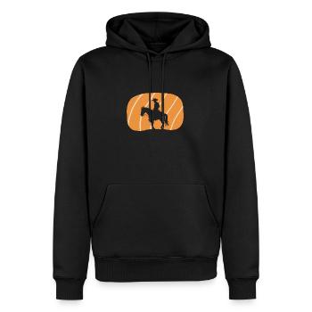 Cowboy Ranch - Men’s Premium Organic Hoodie - black - Front - Nico (187cm)