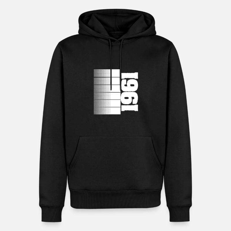 Loisirs 1961 - Sweat à capuche Premium bio Homme - noir