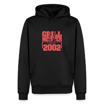 Grillen 2002 - Männer Premium Bio Hoodie - Schwarz - Vorne - Nico (187cm)