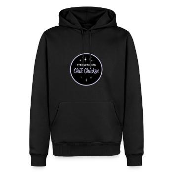 Sternzeichen Chili Chicken - Männer Premium Bio Hoodie - Schwarz - Vorne - Nico (187cm)
