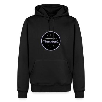 Sternzeichen Pizza Hawaii - Männer Premium Bio Hoodie - Schwarz - Vorne - Nico (187cm)