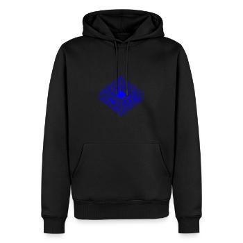 CPU anatomique et PCB - Cool Computer Scientists - Sweat à capuche Premium bio Homme - noir - Devant - Nico (187cm)