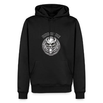 RIDE OR DIE 3 - Sweat à capuche Premium bio Homme - noir - Devant - Nico (187cm)