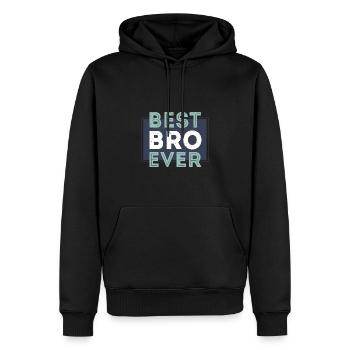 Best Bro Ever Bruder der Welt Geschwister - Männer Premium Bio Hoodie - Schwarz - Vorne - Nico (187cm)