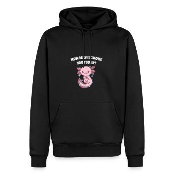 Comment puis-je t’ignorer aujourd’hui, drôles de sarkas - Sweat à capuche Premium bio Homme - noir - Devant - Nico (187cm)