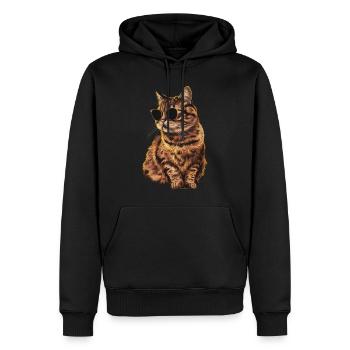 Sonnenbrille für Britisch Kurzhaarkatzen Geschenk - Männer Premium Bio Hoodie - Schwarz - Vorne - Nico (187cm)