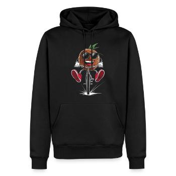 Kokosnuss Radfahren auf dem Fahrrad Geschenk - Männer Premium Bio Hoodie - Schwarz - Vorne - Nico (187cm)